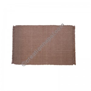 Dining table placemat solid brown