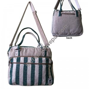 Hemp cross body computer bag
