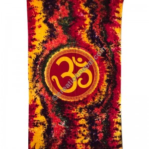 Large Om colorful tapestry