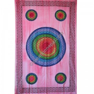 Colorful circles tapestry