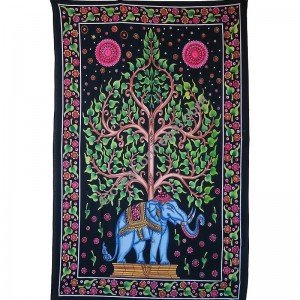 Elephant Bodhi tree tapestry