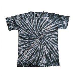 BW tie dye stretchy cotton T-shirt