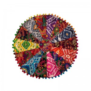 Multi-color cushion cover