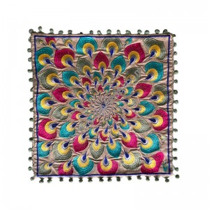 Embroidered square cushion cover2