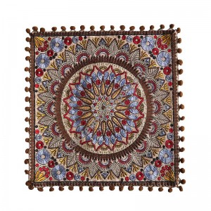 Embroidery art-work cushion cover