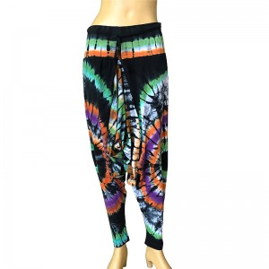  Stretchy cotton tie dye afgani trouser