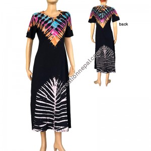 Tie dye long dress