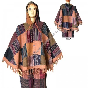 Gheri patch work Brown poncho