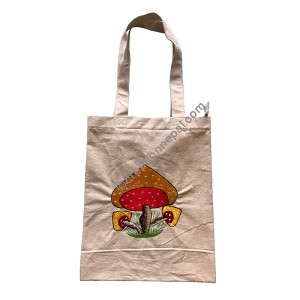 Big mushroom embroidered bag
