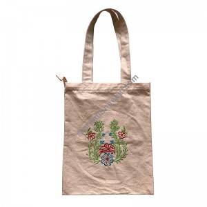Embroidered flower arts bag