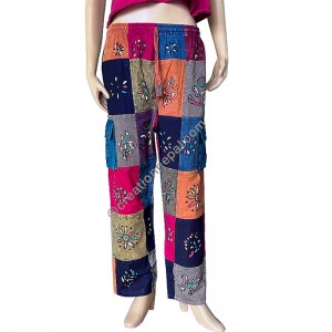 Plain patches brush painted trouser