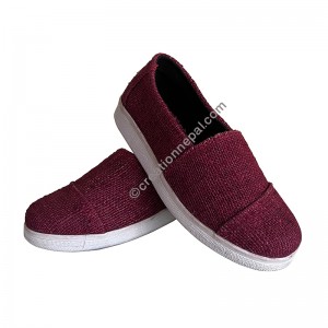 Color coarse hemp shoes