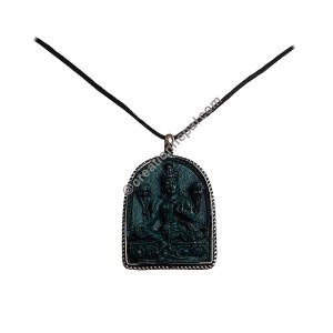 Tara turquoise resin pendant