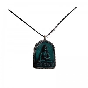 Buddha Bhumisparsha Mudra resin pendant