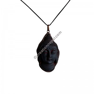 Blue color Buddha resin large pendant