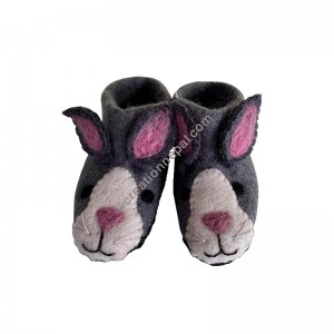 Felt rabbit kids boot