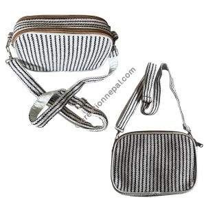 Two zipper small box bag