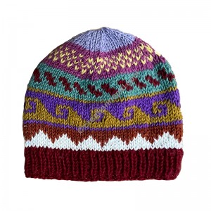 Stripes pattern woolen cap2