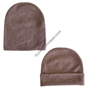 Pashmina coffee brown soft cap