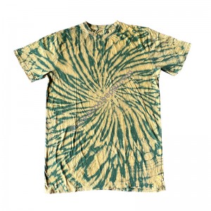 Yellow-green tie dye T-shirt