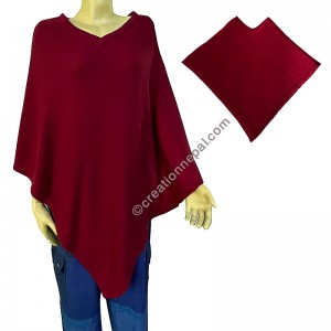Pashmina soft wool poncho