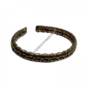 Wheat wreath design bracelet