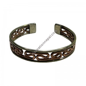 Jali design copper bangle