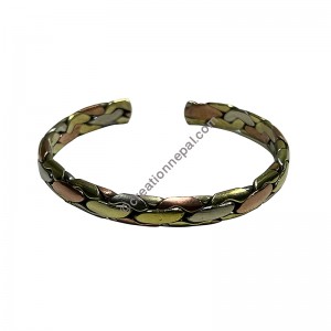 Brass-copper beaten bangle