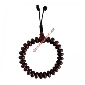 Tyre shape beads Rosewood Bracelet