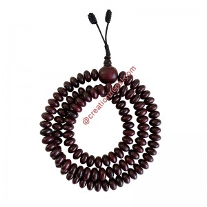 Tyre shape beads Rosewood Necklace