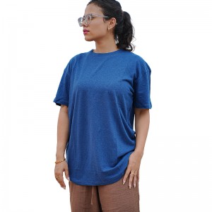 Royal blue hemp t-shirt