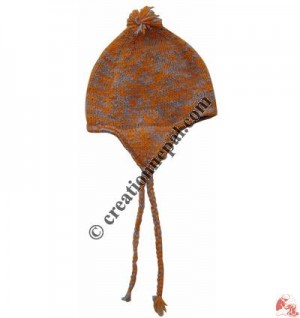 Mixed color woolen ear hat11