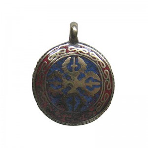 Stone setting metal pendant1