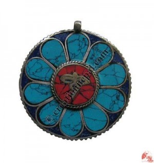 Stone setting metal pendant4