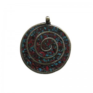 Swirl design pendant