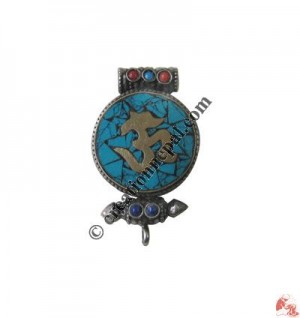 Sanskrit Om ghau pendant