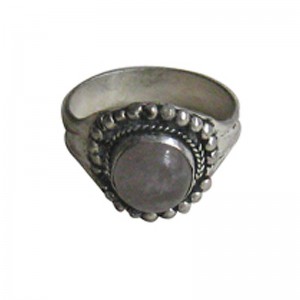 Single stone simple finger ring