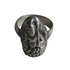 Meditating Buddha finger ring