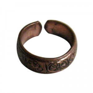 Sign carved finger ring
