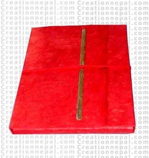 Bamboo & string closure journal