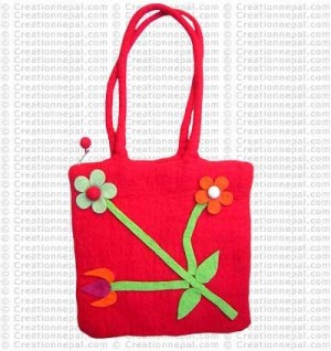 Square shape felt bag