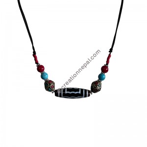 Dzi stone necklace
