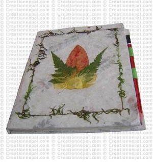 Flower-leaf patch Notebook