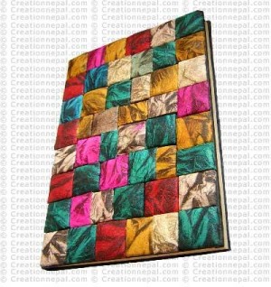 Multi color patch notebook