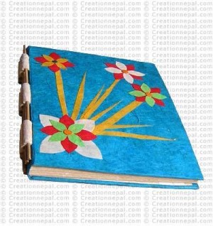 Paper-Flower patch notebook