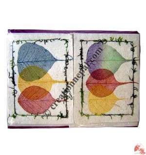 3-Bodhi leaves cards