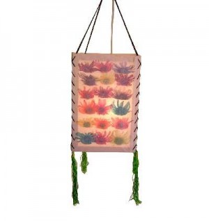 Dry flowers inlay Lamp-shade