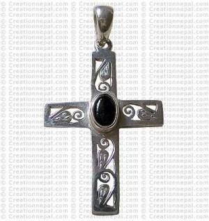 Cross silver pendant