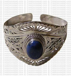 Silver Net large bangle