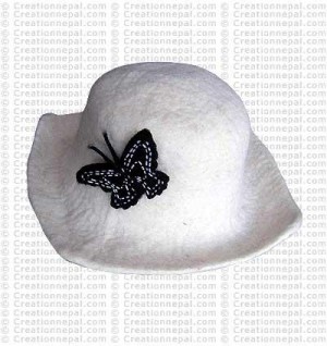 Felt Butterfly hat 2